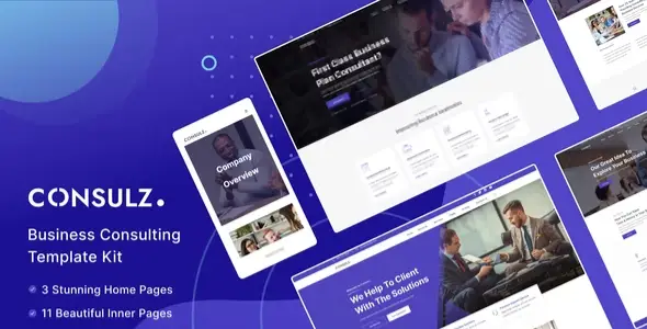 Consulz – Consulting Company Elementor Template Kit