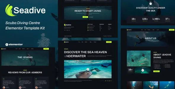 Seadive – Scuba Diving Centre Elementor Template Kit